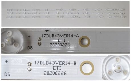 17DLB43VER14-A, 17DLB43VER14-B, 30105488, 30105491, 23683784, VES430QNDH-N2-N42, T430QVN03.B, VES430QNDA-2D-N91, T430QVN03.B, VESTEL 43UA9500 4K ANDROID TV