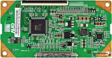26T04-C00, T260XW03 V2 CB, 55.26T04.009, 55.07A69.001, T260XW03 V.2