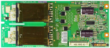 6632L-0490A, PPW-EE37VF-0, 37VF-N, Backlight Inverter, Inverter Board, LG Philips, LC370WXN-SAB1, Toshiba 37RV530U