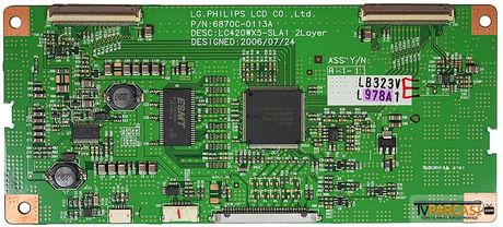6871L-0978A, 6870C-0113A, LC420WX5-SLA1 2Layer, LC420WX5-SLA1, T-Con Board, LG Philips
