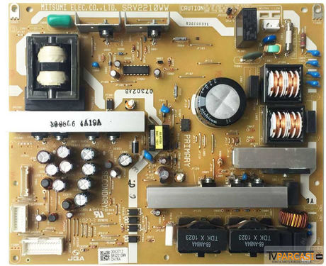 SRV2210WW, 0053712, Power Board, LTA460HJ04, TOSHIBA 46XV733 FHD LCD TV
