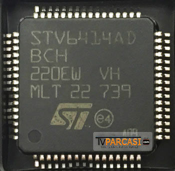 STV6414AD, STV6414, Audio-Video switch matrix IC, entegre