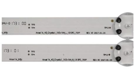 ZXX65600-AA, Arcelik_43_Crystal_1X3+1X4_L_1313FC_7S1P REV.V0, ZXW65600-AA, Arcelik_43_Crystal_1X3+1X4_R_1313FC_7S1P REV.V0, ZCT606, 057T43-C21, 057D43-C31, 057D43-C40, LC430DUY-SHA1
